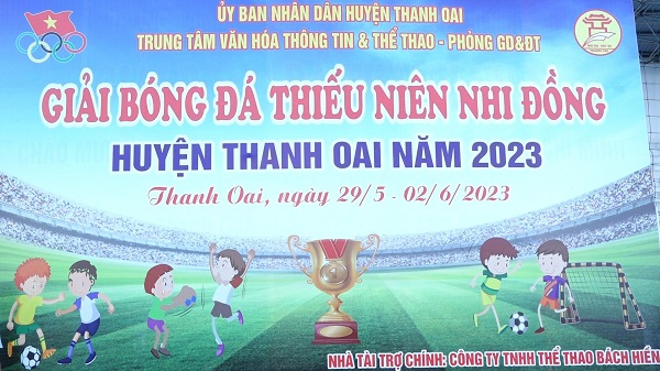 Giải bóng đá thiếu niên nhi đồng Huyện Thanh Oai năm 2023