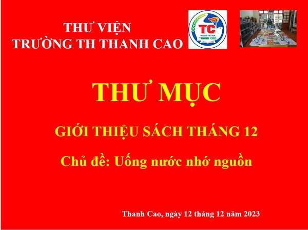 Thư mục giới thiệu sách Tháng 12/2023