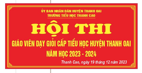 Hội thi Giáo viên giỏi cấp Tiểu học Huyện Thanh Oai năm học 2023 -2024