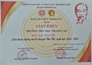 Từng bừng Hội thi Giao lưu học sinh Tiểu học huyện Thanh Oai năm học 2024 - 2025