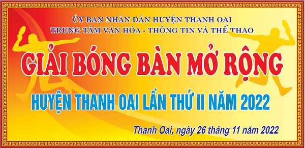 Giải bóng bàn mở rộng Huyện Thanh Oai lần thứ II năm 2022