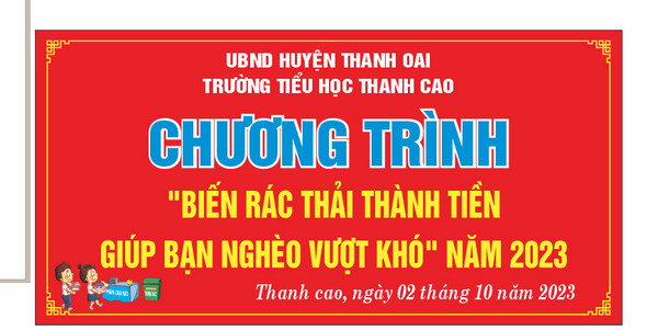 Chương trình " Biến rác thải thành tiền giúp bạn nghèo vượt khó" năm 2023