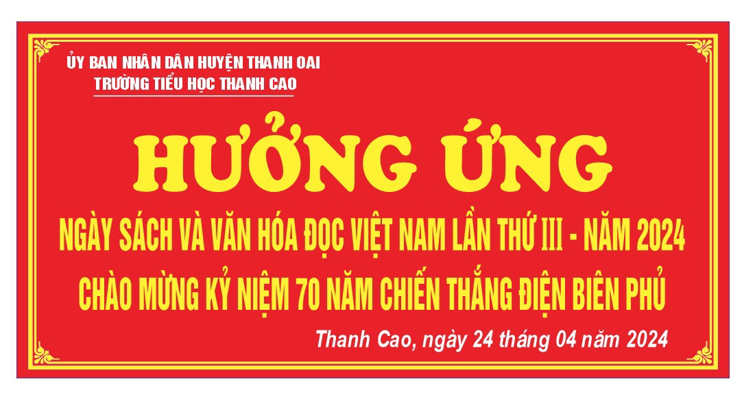 Hưởng ứng: Ngày sách và văn hoá đọc Việt Nam lần thứ III năm 2024 - Chào mừng kỷ niệm 70 năm Chiến thắng Điện Biên Phủ