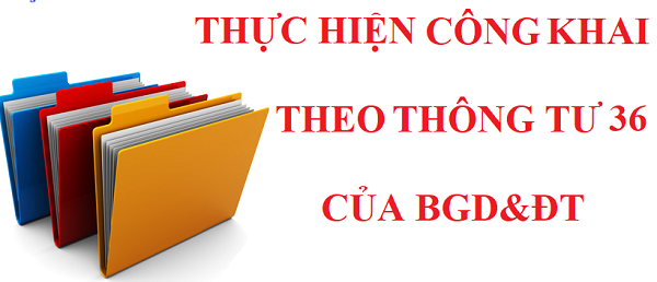 Công khai theo TT36/2017 của Bộ Giáo dục và Đào tạo