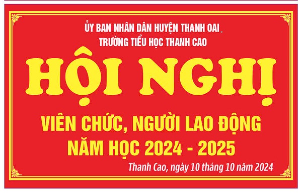 Hội nghị Viên chức, người lao động năm học 2024 - 2025