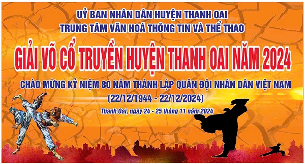 Giải võ cổ truyền huyện Thanh Oai năm 2024