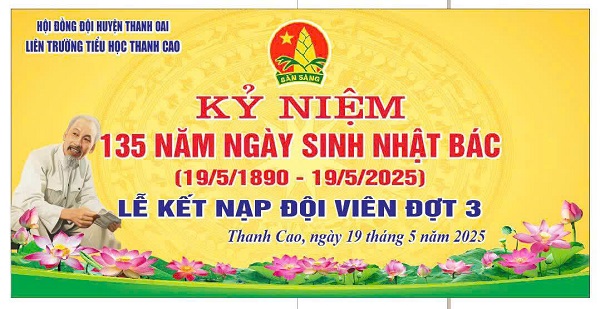 Kết nạp đội lần thứ III - Kỷ niệm 135 ngày sinh nhật Bác (19/5/1980 - 19/5/2025)
